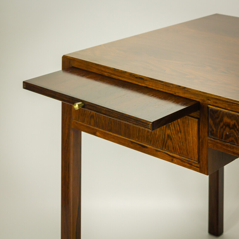 A.J. Iversen rosewood desk, Ole WANSCHER - 1950s