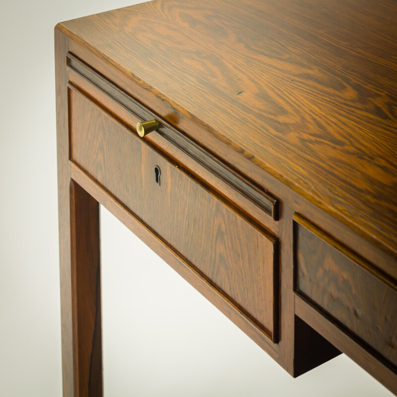 A.J. Iversen rosewood desk, Ole WANSCHER - 1950s