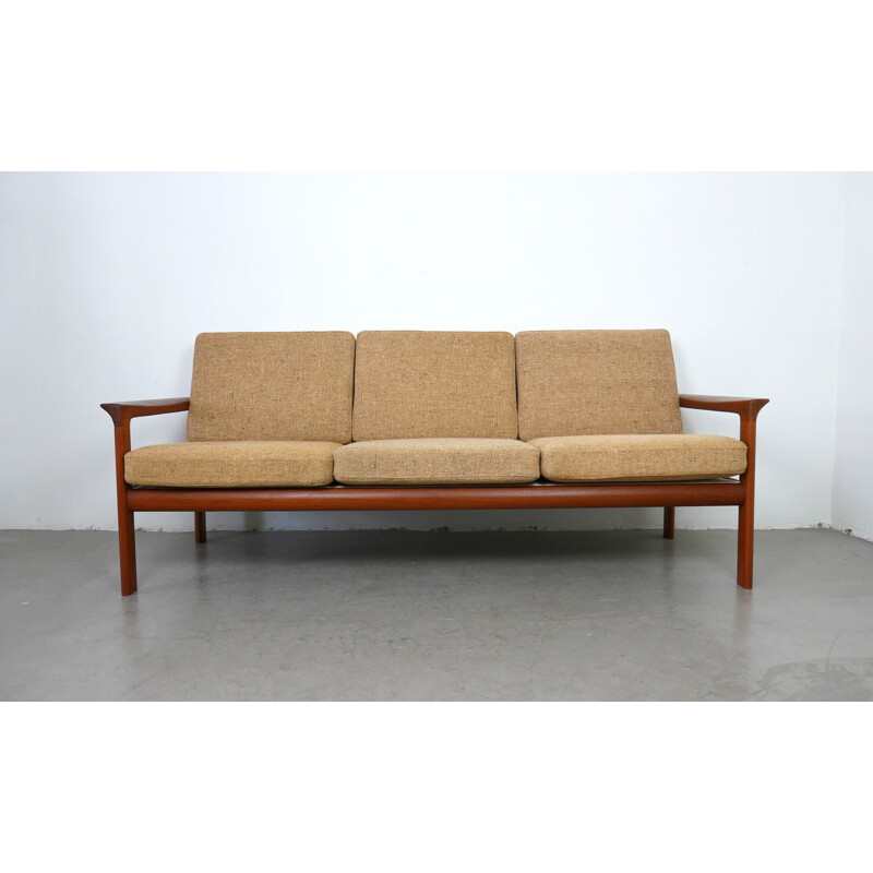 Vintage sofa in teak by Sven Ellekaer for Komfort, Denmark, 1970s