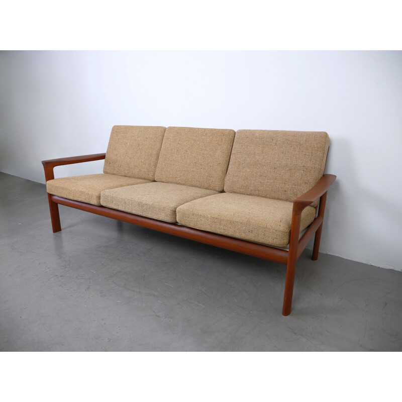 Vintage sofa in teak by Sven Ellekaer for Komfort, Denmark, 1970s