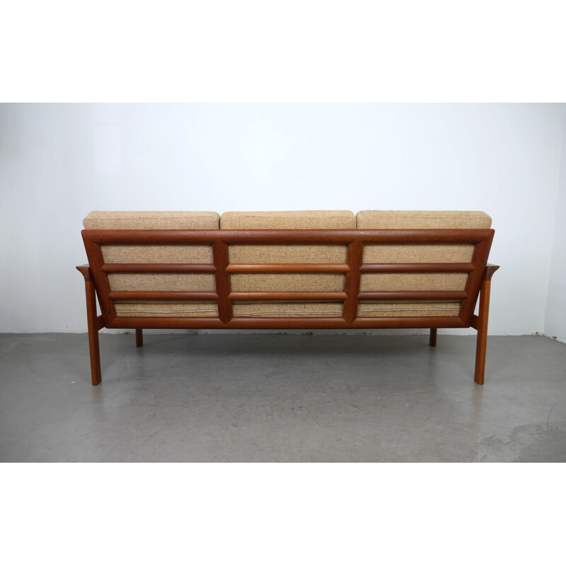 Vintage sofa in teak by Sven Ellekaer for Komfort, Denmark, 1970s