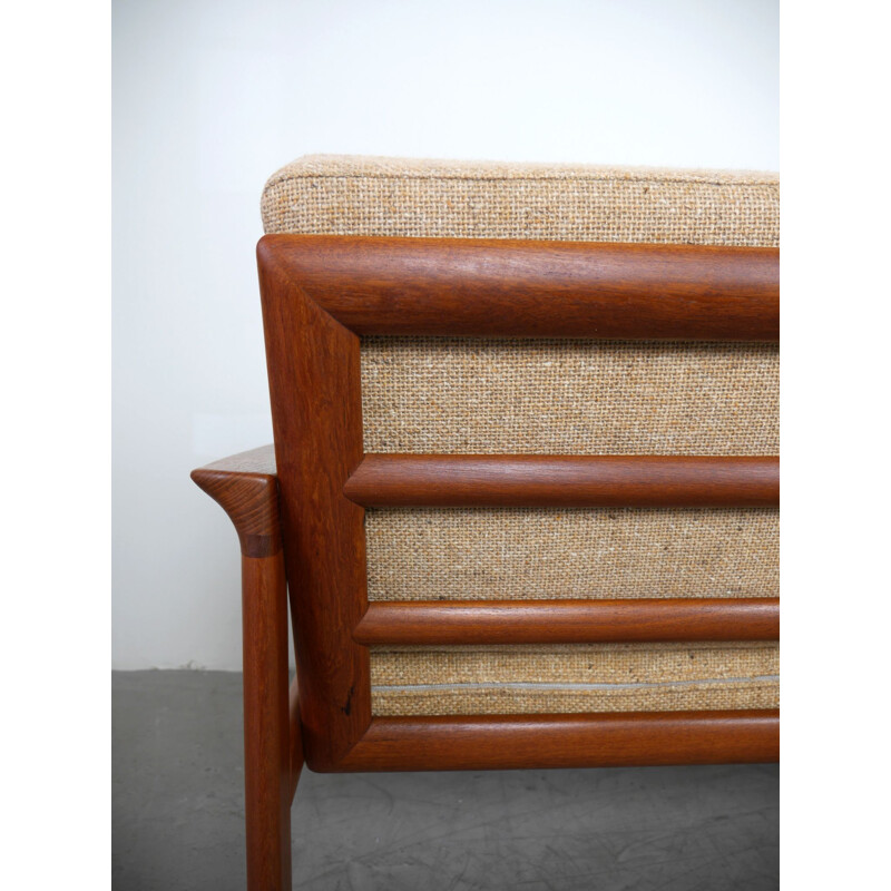 Vintage sofa in teak by Sven Ellekaer for Komfort, Denmark, 1970s