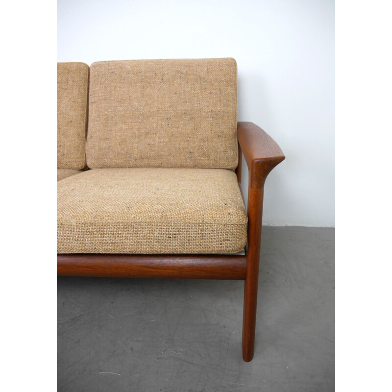 Vintage sofa in teak by Sven Ellekaer for Komfort, Denmark, 1970s