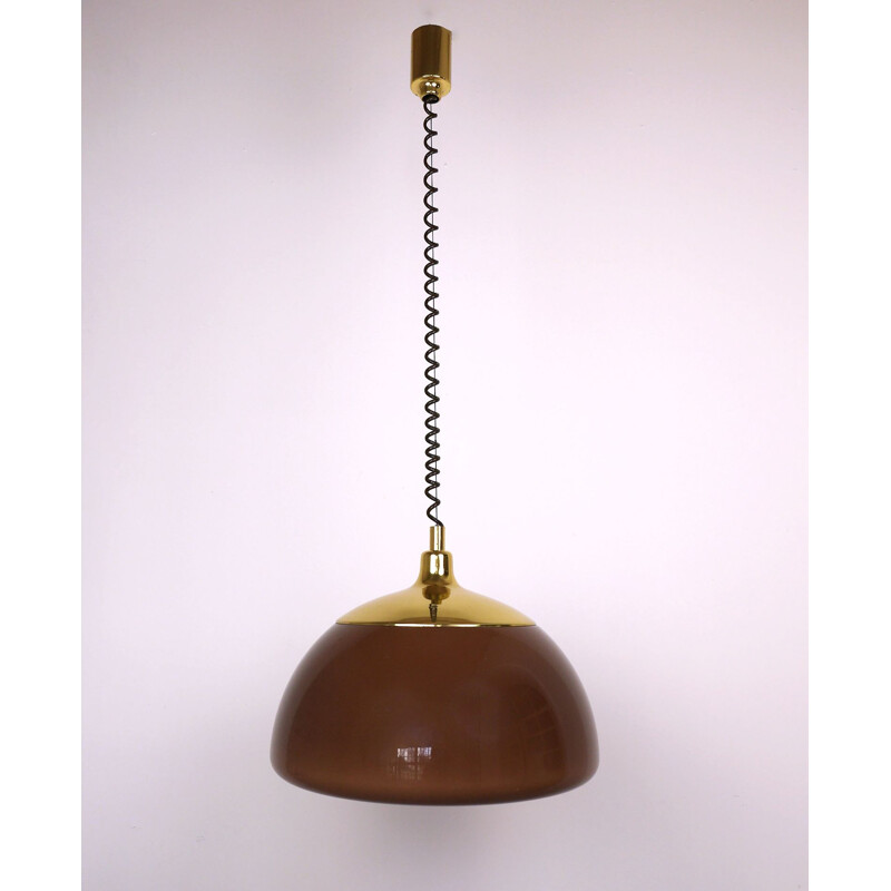 Vintage hanging lamp height adjustable by Cosack, Germany, 1970s