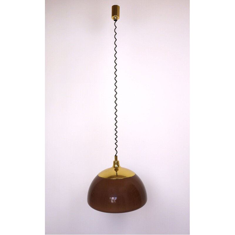 Vintage hanging lamp height adjustable by Cosack, Germany, 1970s