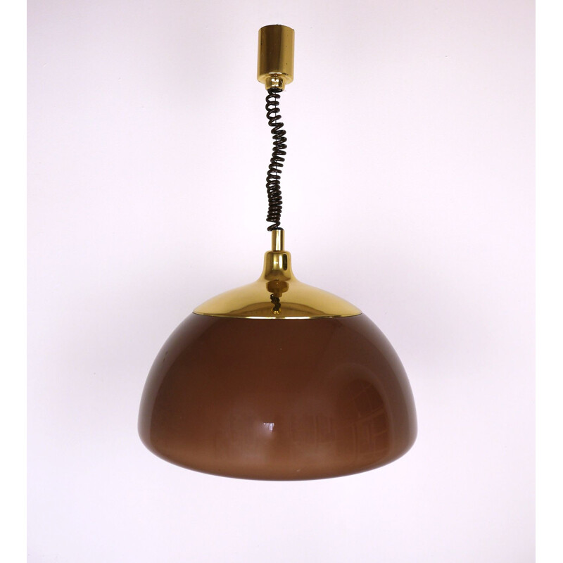 Vintage hanging lamp height adjustable by Cosack, Germany, 1970s