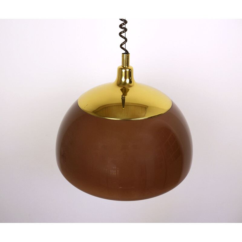 Vintage hanging lamp height adjustable by Cosack, Germany, 1970s