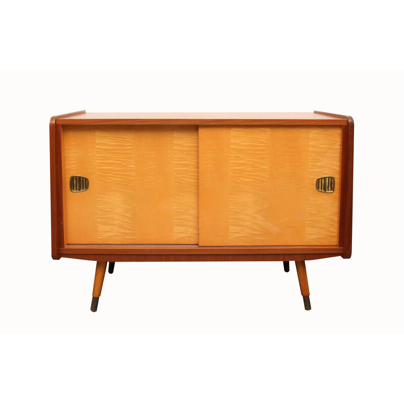 Vintage sideboard in maple and walnut