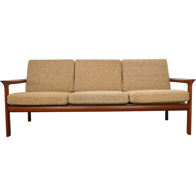 Vintage sofa in teak by Sven Ellekaer for Komfort, Denmark, 1970s