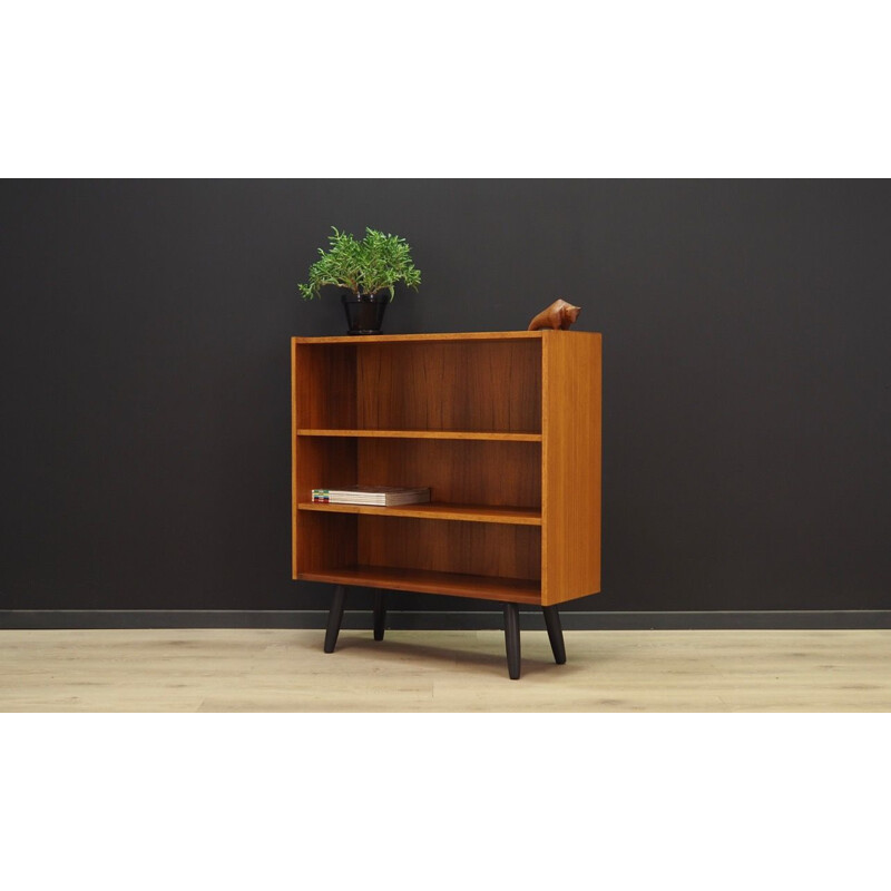 Scandinavian vintage bookcase in teak