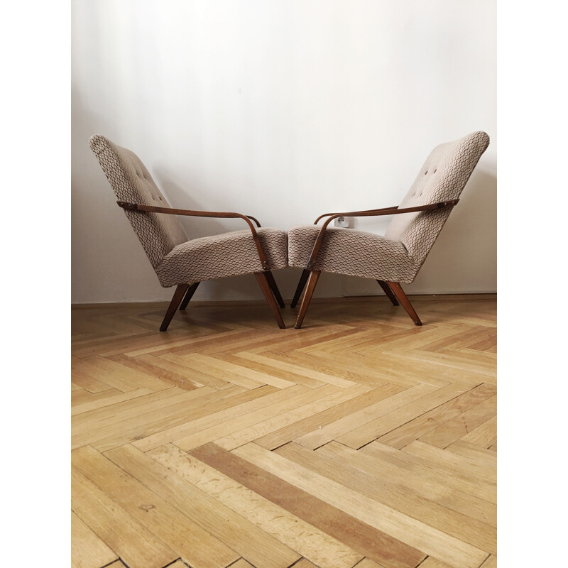 2 sillones checoslovacos de época, 1960