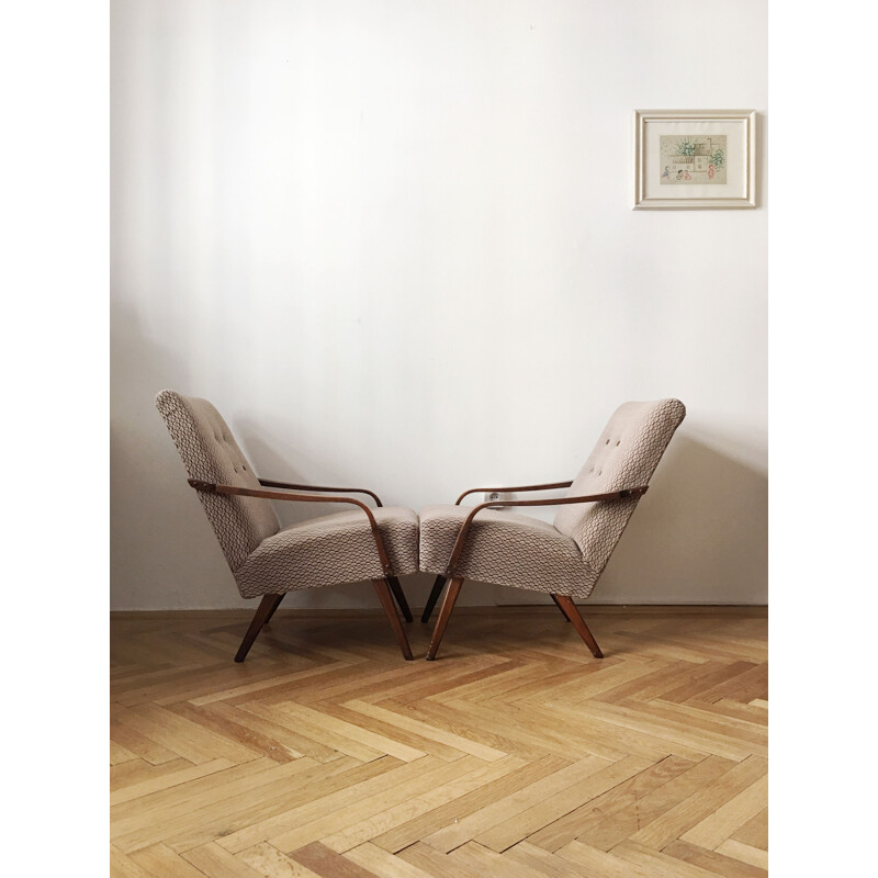 2 poltronas checoslovacas vintage, 1960