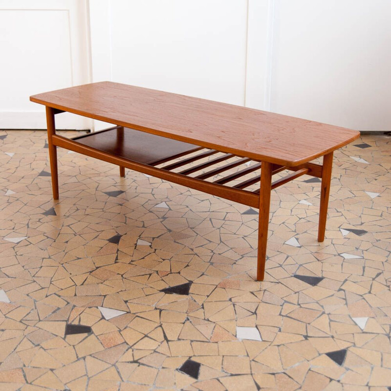 Large Scandinavian vintage coffee table, 1960