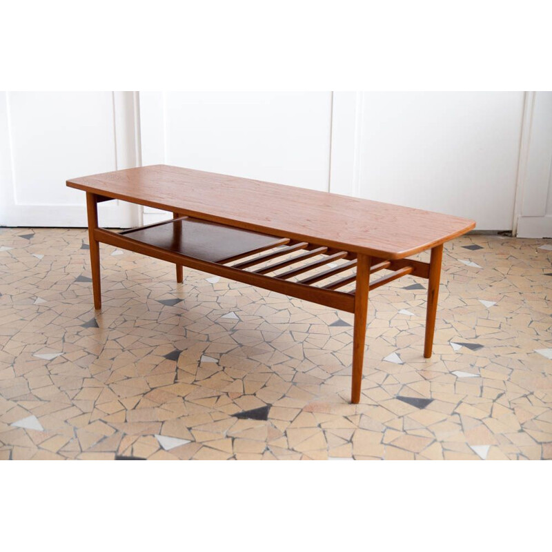 Large Scandinavian vintage coffee table, 1960