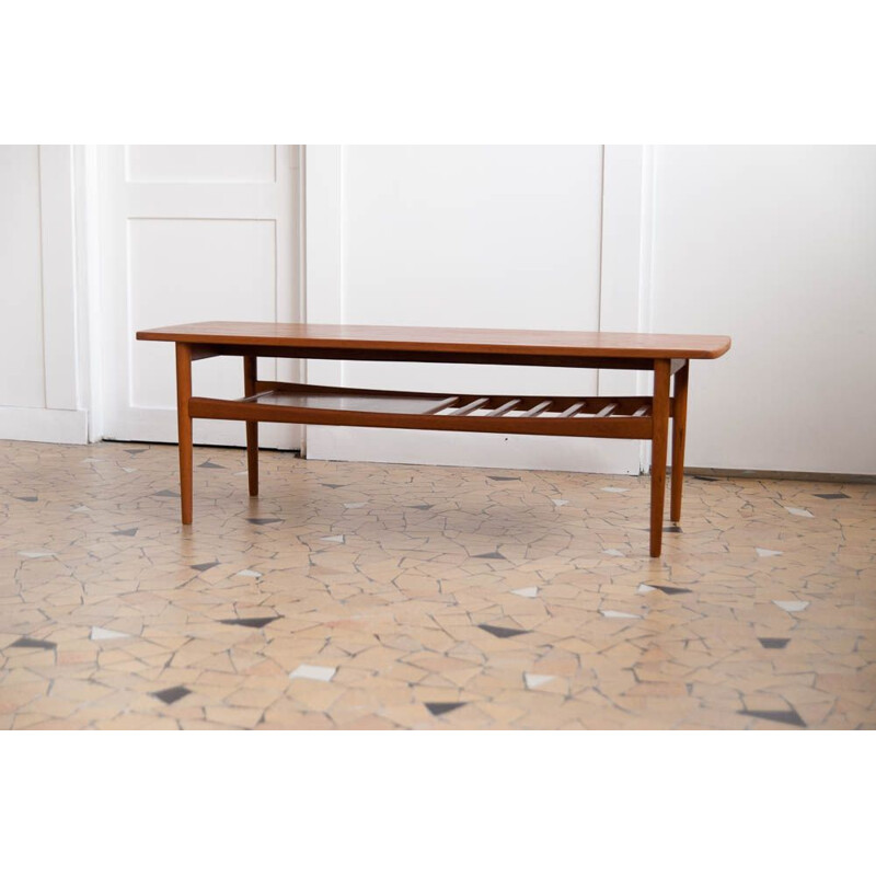 Large Scandinavian vintage coffee table, 1960