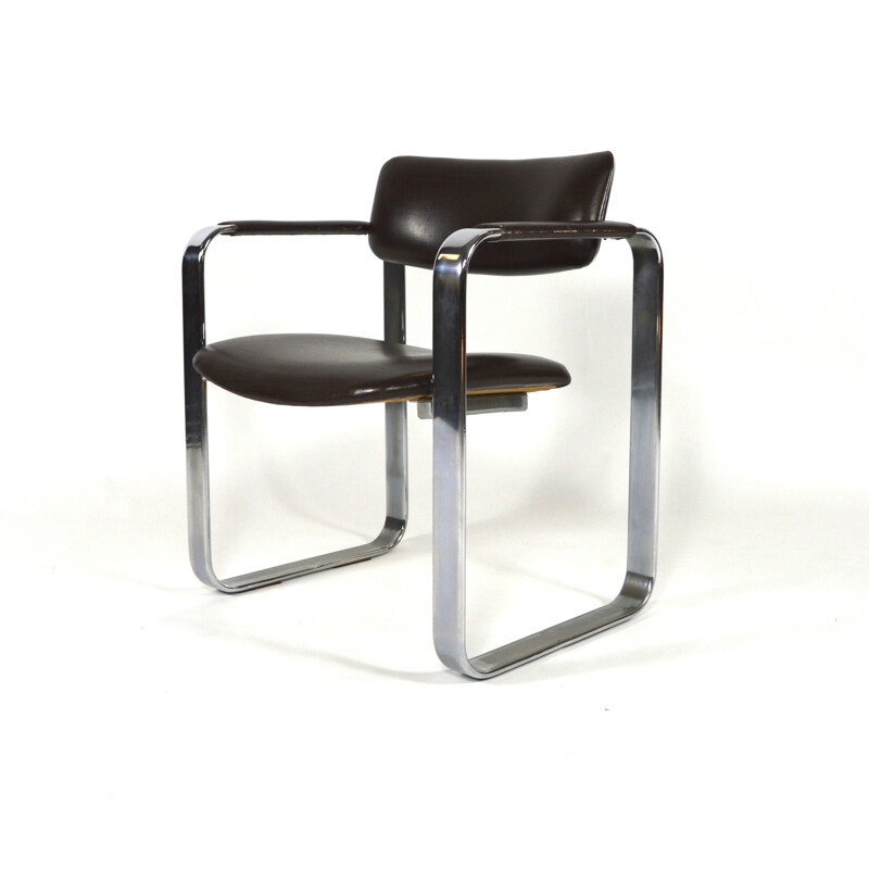 Paire de fauteuils en simili cuir Mobel Italia, Eero AARNIO - 1960