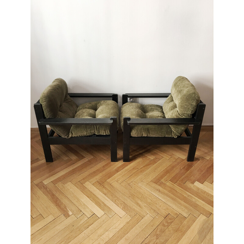 2 vintage Czechoslovakian armchairs,1960