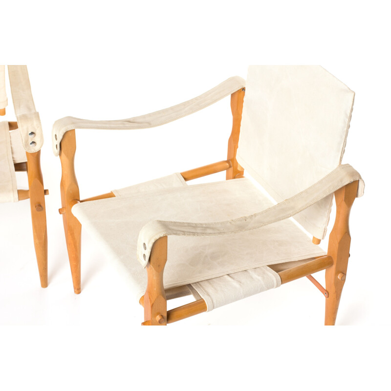2 vintage danish "safari" chairs,1960