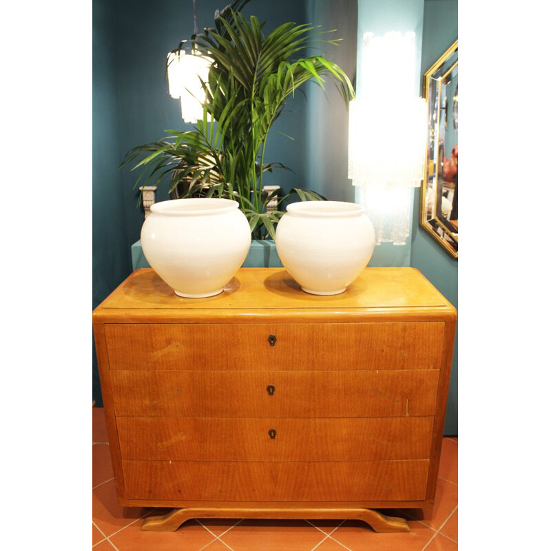 2 vintage Italian ceramic and terracotta vases,1970