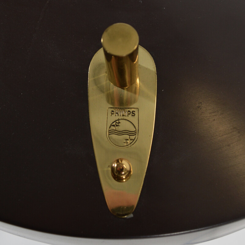 Philips desk lamp in brass and metal, Louis KALFF - 1950s