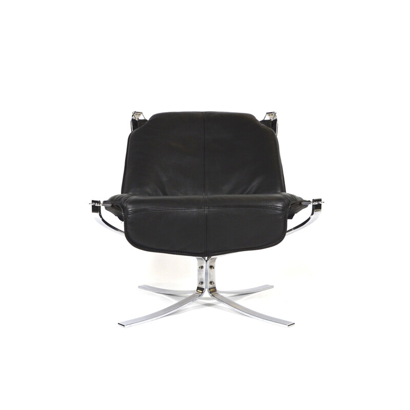 Vatne Møbler Falcon chair in leatherette, Sigurd RESSELL - 1970s
