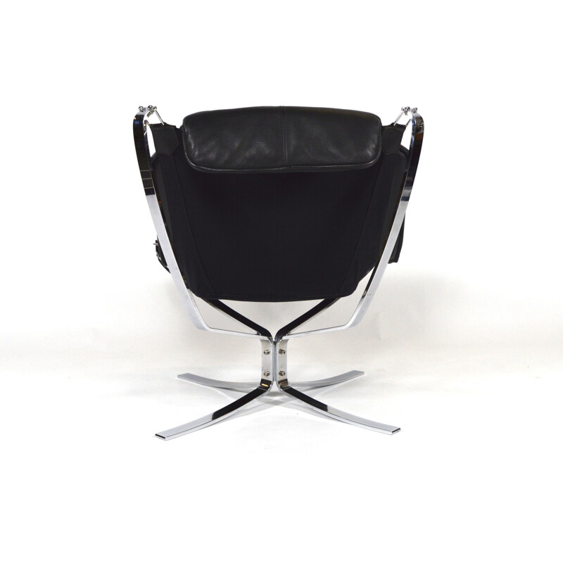 Vatne Møbler Falcon chair in leatherette, Sigurd RESSELL - 1970s