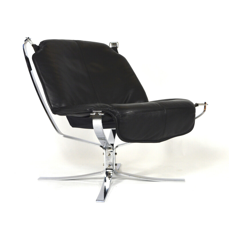 Vatne Møbler Falcon chair in leatherette, Sigurd RESSELL - 1970s