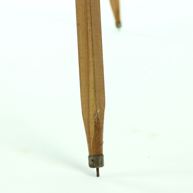 Vintage oak tripod easel, Czechoslovakia 1930