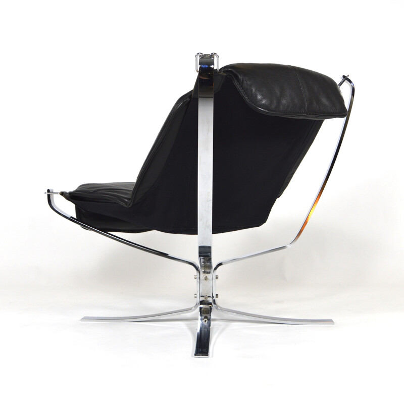 Vatne Møbler Falcon chair in leatherette, Sigurd RESSELL - 1970s