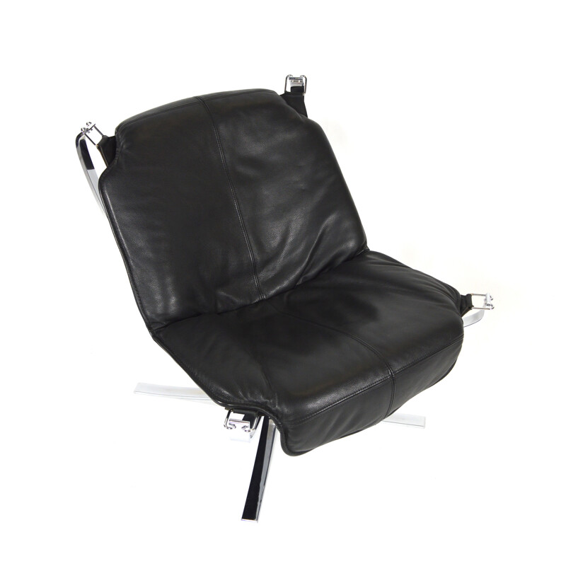 Vatne Møbler Falcon chair in leatherette, Sigurd RESSELL - 1970s