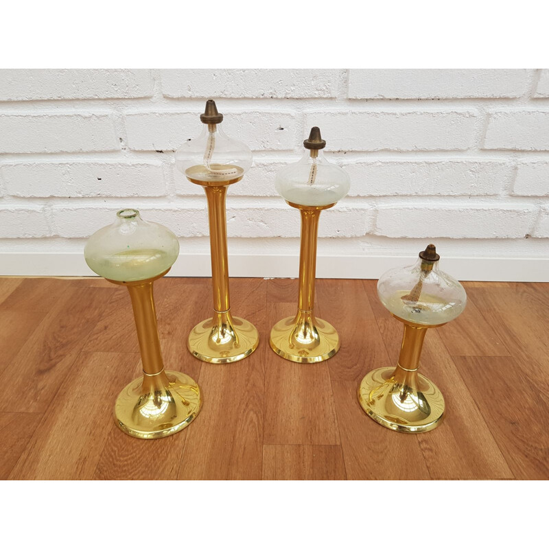 Vintage oil lamps by G.V. Harnish 1960s