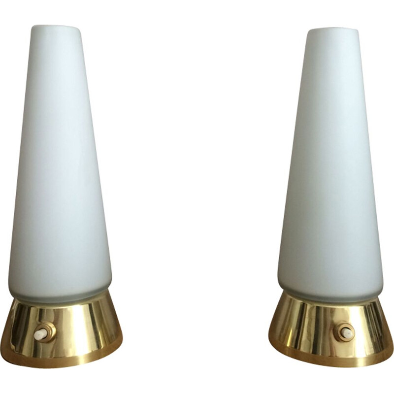 Pair of Italian modernist lamps 1960s