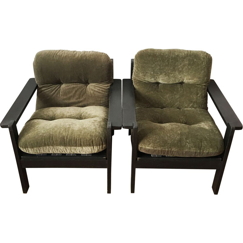 2 vintage Czechoslovakian armchairs,1960