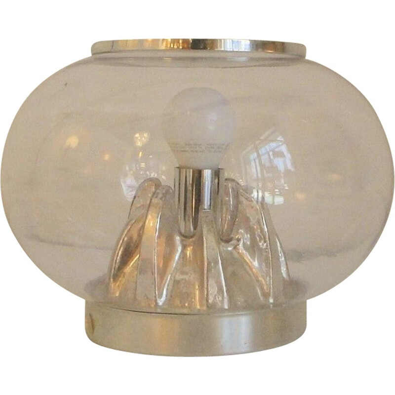 Lampe vintage globe en verre de Murano, 1970s
