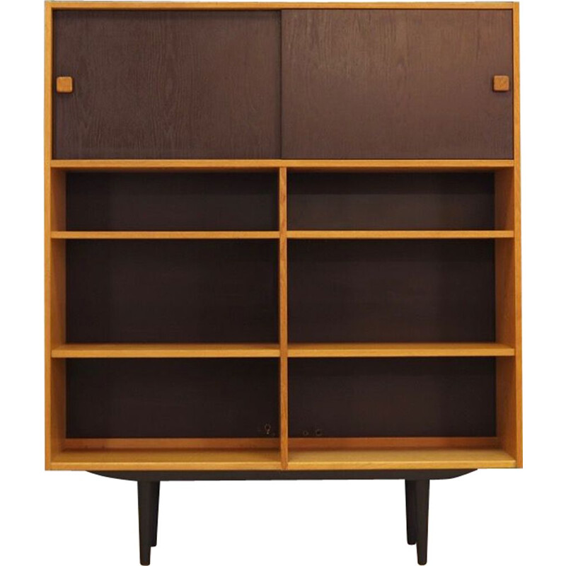 Vintage ash veneer Bookcase for Domino 1960