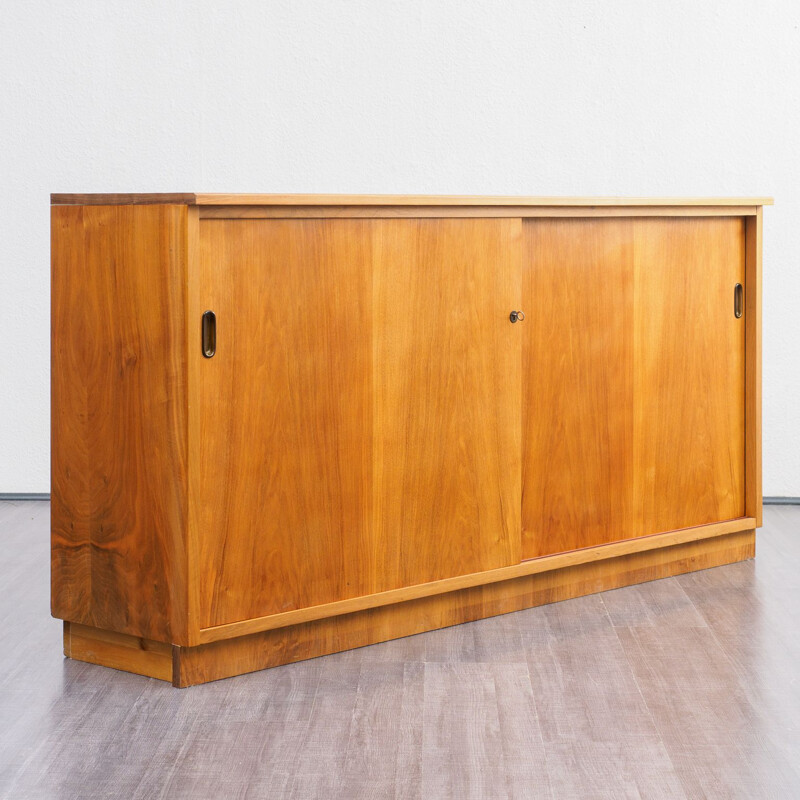 Vintage walnut chest of drawers 1950s