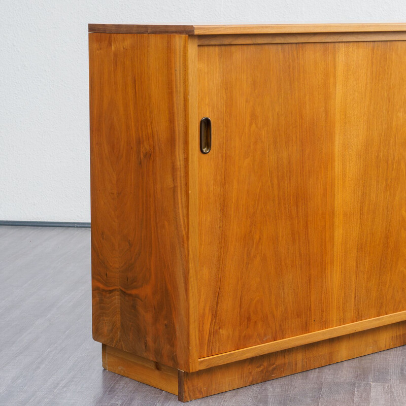 Vintage walnut chest of drawers 1950s