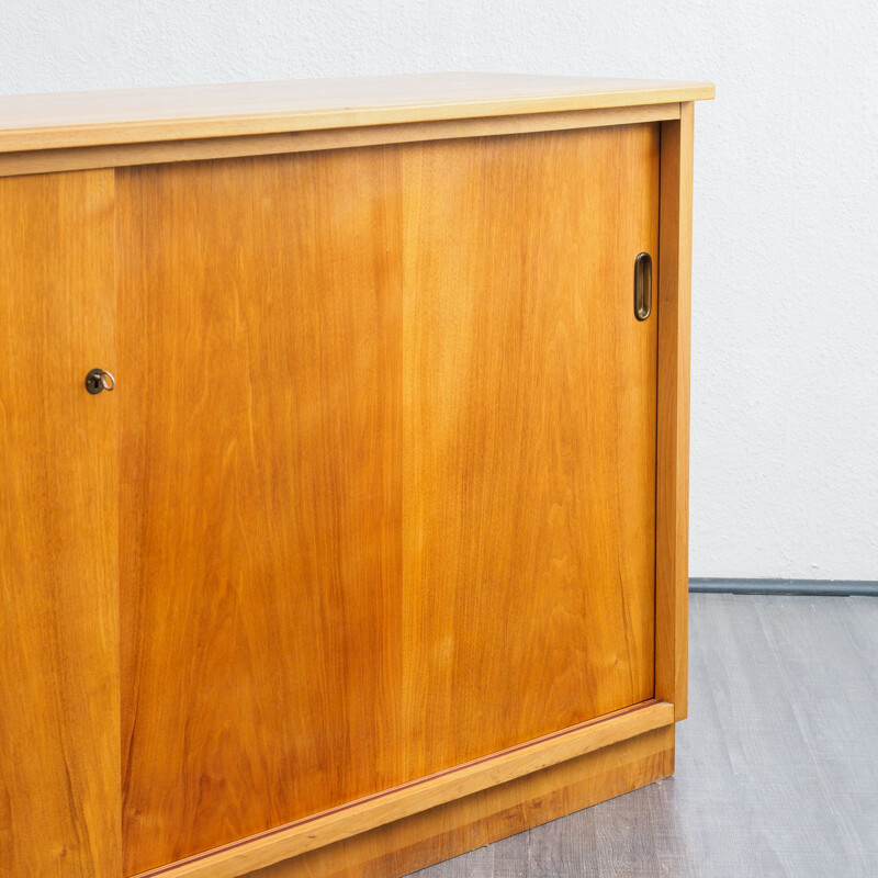 Vintage walnut chest of drawers 1950s