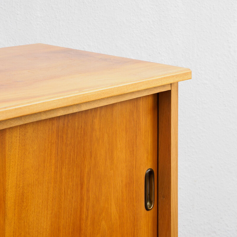 Vintage walnut chest of drawers 1950s