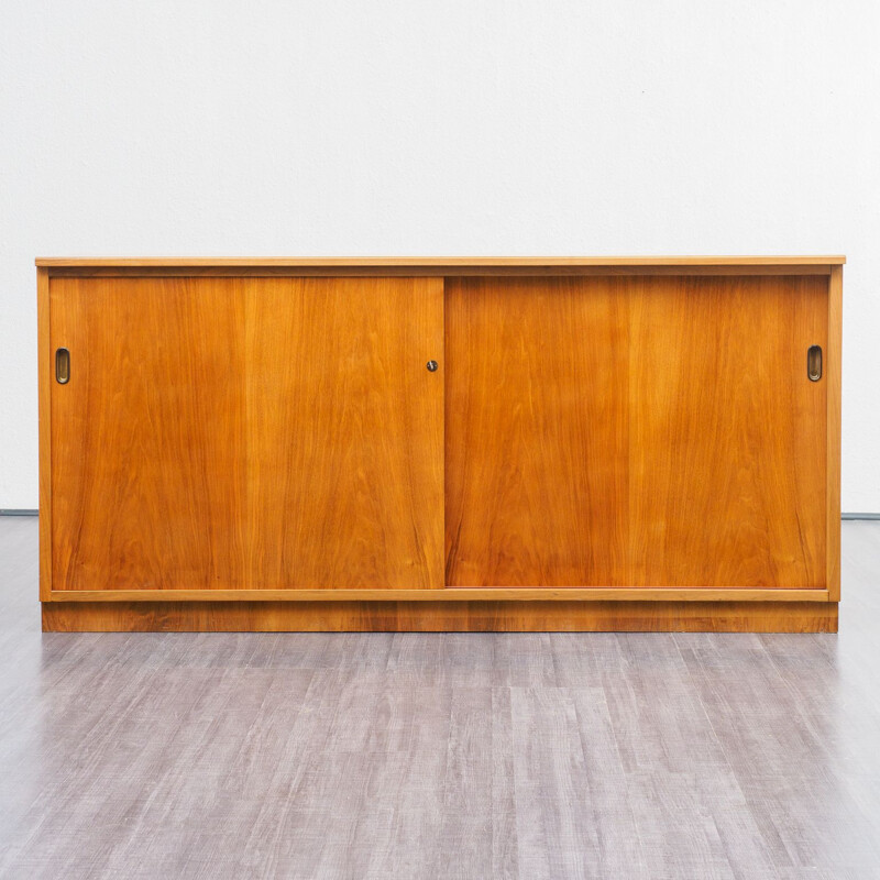 Vintage walnut chest of drawers 1950s