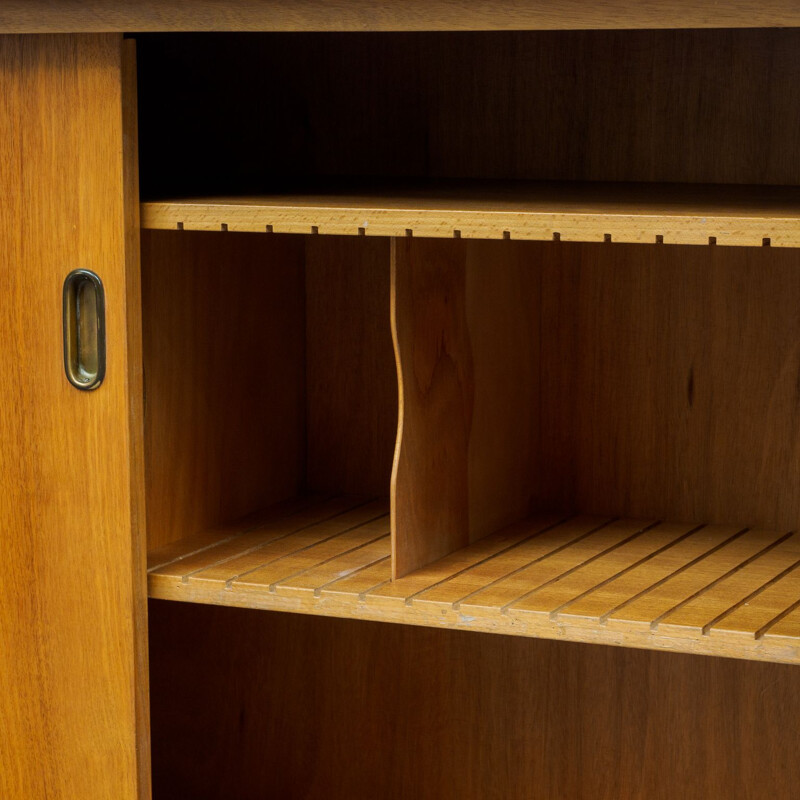 Vintage walnut chest of drawers 1950s