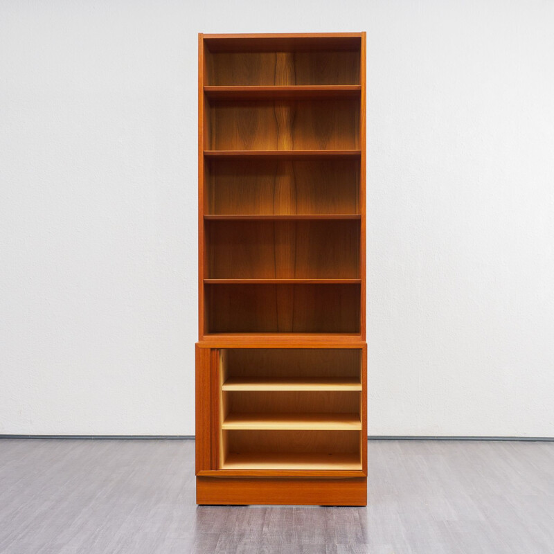 Vintage bookcase in teak by Hundevad Denmark 1960s 