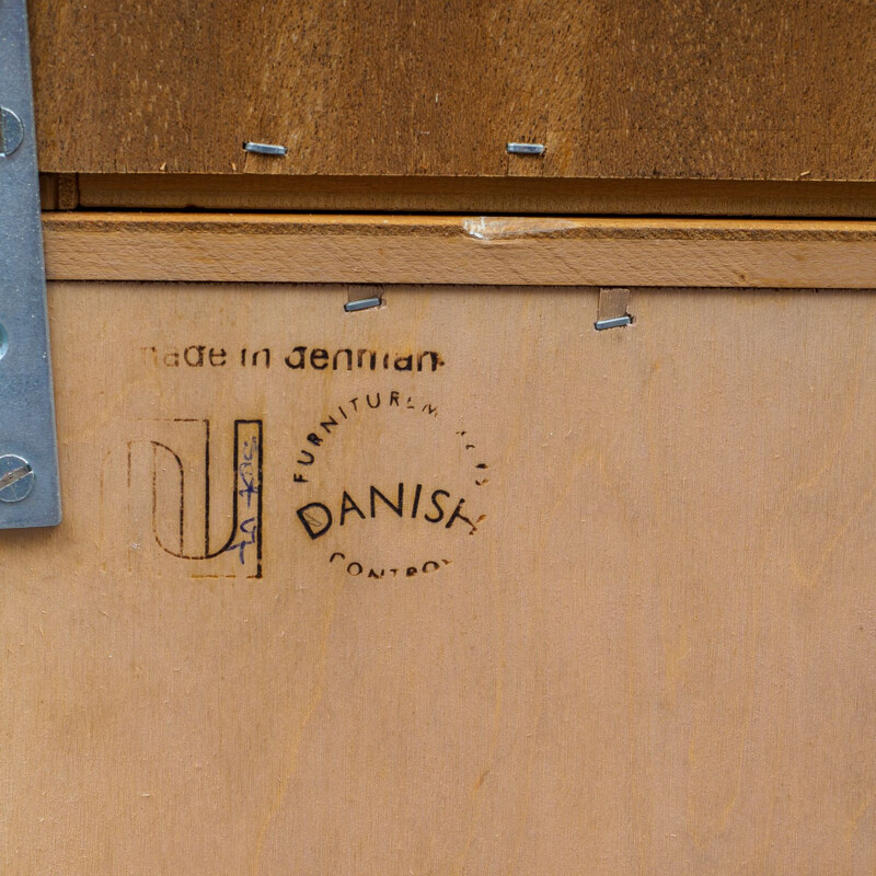 Vintage bookcase in teak by Hundevad Denmark 1960s 