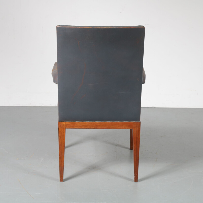 Vintage armchair in rosewood by Theo Tempelman for Pander, the Netherlands 1950s  