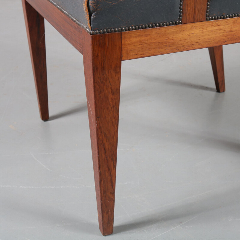 Vintage armchair in rosewood by Theo Tempelman for Pander, the Netherlands 1950s  
