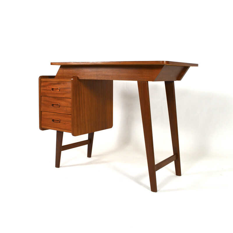 Vintage desk in solid teak - 1950s