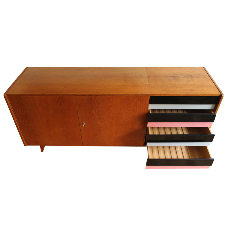 Vintage sideboard U-460 by Jiri Jiroutek for Interier Praha 1960s