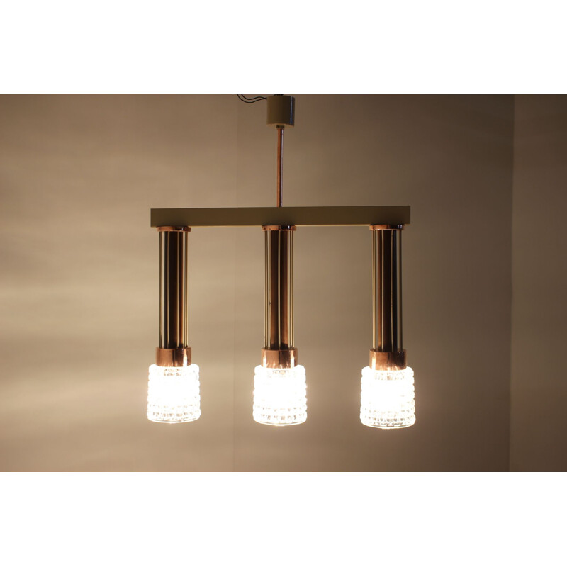 Vintage pendant light by Drukov,Czechoslovakia,1970