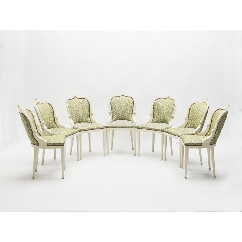 Set of 15 vintage dining chairs by Garouste & Bonetti,1980