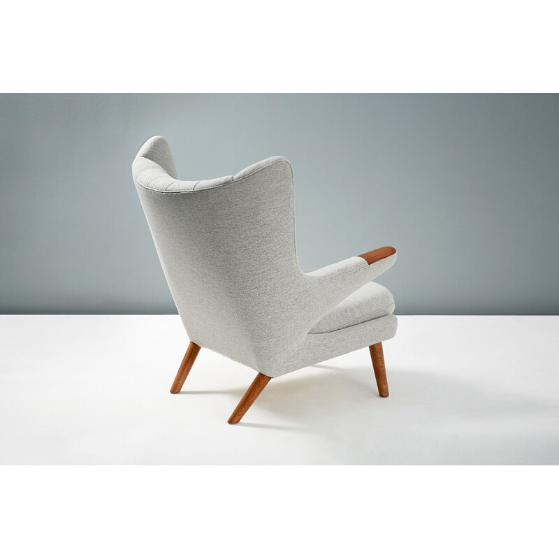 Fauteuil vintage et son ottoman par Hans Wegner,1950